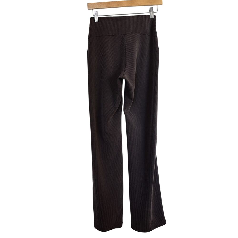 Lululemon Ribbed Softstreme Dark Brown Flared Pant size 4 - Picture 5 of 6